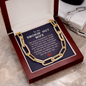 To My Smokin' Hot Wife, My love for you is strong-Forever Linked Necklace - Custom Heart Design