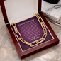 Grateful for you-Forever Linked Necklace - Custom Heart Design