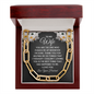 Modern Chain Linked Necklace for Wife | Custom Heart Design