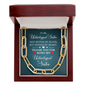 To My Unbiological Sister, Not sisters by blood, but sisters by heart-Forever Linked Necklace - Custom Heart Design