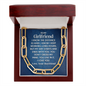 To my Girlfriend, I know the distance is hard-Forever Linked Necklace - Custom Heart Design