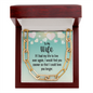 To My Wife, If I had my life to live over again-Forever Linked Necklace - Custom Heart Design