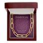 Grateful for you-Forever Linked Necklace - Custom Heart Design