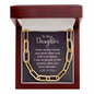 To My Daughter, Your mother loves you-Forever Linked Necklace - Custom Heart Design