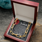 To My Soulmate, I'm thankkful to have you as my wife-Forever Linked Necklace - Custom Heart Design