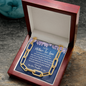 I promise to love your son-Forever Linked Necklace - Custom Heart Design