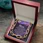 To Mom. I just want to say thank you-Forever Linked Necklace - Custom Heart Design