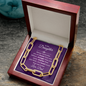To My Daughter, You are braver, stronger, smarter-From Dad/Forever Linked Necklace - Custom Heart Design