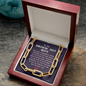 To My Smokin' Hot Wife, My love for you is strong-Forever Linked Necklace - Custom Heart Design