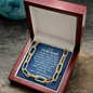 To my Girlfriend, I know the distance is hard-Forever Linked Necklace - Custom Heart Design