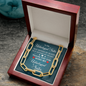 To My Unbiological Sister, Not sisters by blood, but sisters by heart-Forever Linked Necklace - Custom Heart Design