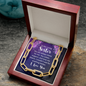 To My Loving Sister-You are always there for me-Forever Linked Necklace - Custom Heart Design