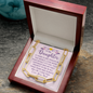 To My Daughter, Your happiness is my first priority-Forever Linked Necklace - Custom Heart Design
