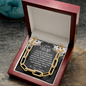 Modern Chain Linked Necklace for Wife | Custom Heart Design