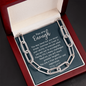 You are enough, you are an inspiration-Forever Linked Necklace - Custom Heart Design