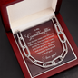 To My Granddaughter, You took my breath away the first time I saw you-Forever Linked Necklace - Custom Heart Design