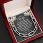 Modern Chain Linked Necklace for Wife | Custom Heart Design