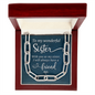 To my wonderful Sister, my friend-Forever Linked Necklace - Custom Heart Design