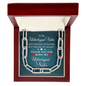 To My Unbiological Sister, Not sisters by blood, but sisters by heart-Forever Linked Necklace - Custom Heart Design