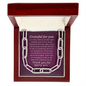 Grateful for you-Forever Linked Necklace - Custom Heart Design