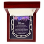 To Mom. I just want to say thank you-Forever Linked Necklace - Custom Heart Design