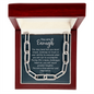 You are enough, you are an inspiration-Forever Linked Necklace - Custom Heart Design
