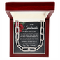 To My Soulmate, I'm thankkful to have you as my wife-Forever Linked Necklace - Custom Heart Design