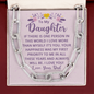 To My Daughter, Your happiness is my first priority-Forever Linked Necklace - Custom Heart Design