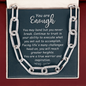 You are enough, you are an inspiration-Forever Linked Necklace - Custom Heart Design