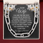 Modern Chain Linked Necklace for Wife | Custom Heart Design