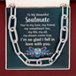 To My Beautiful Soulmate-Forever Linked Necklace - Custom Heart Design