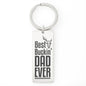 Best Buckin' Dad-Keychain - Custom Heart Design