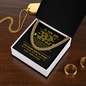 For Son, Believe in yourself, From Mom & Dad-Chain Link Necklace - Custom Heart Design