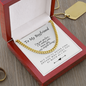 Cuban Link Chain for Boyfriend, Chain Link Necklace for Men - Custom Heart Design