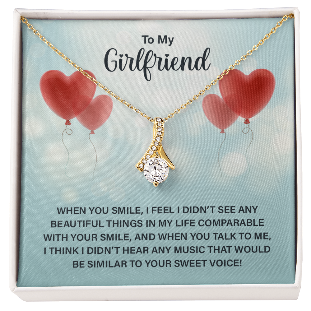 Girlfriend Silver Necklace, Dainty Gold Necklace for Girlfriend | Custom Heart Design