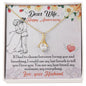 Wife Anniversary Necklace, Dainty Pendant, Silver Necklace-If I had to choose | Custom Heart Design