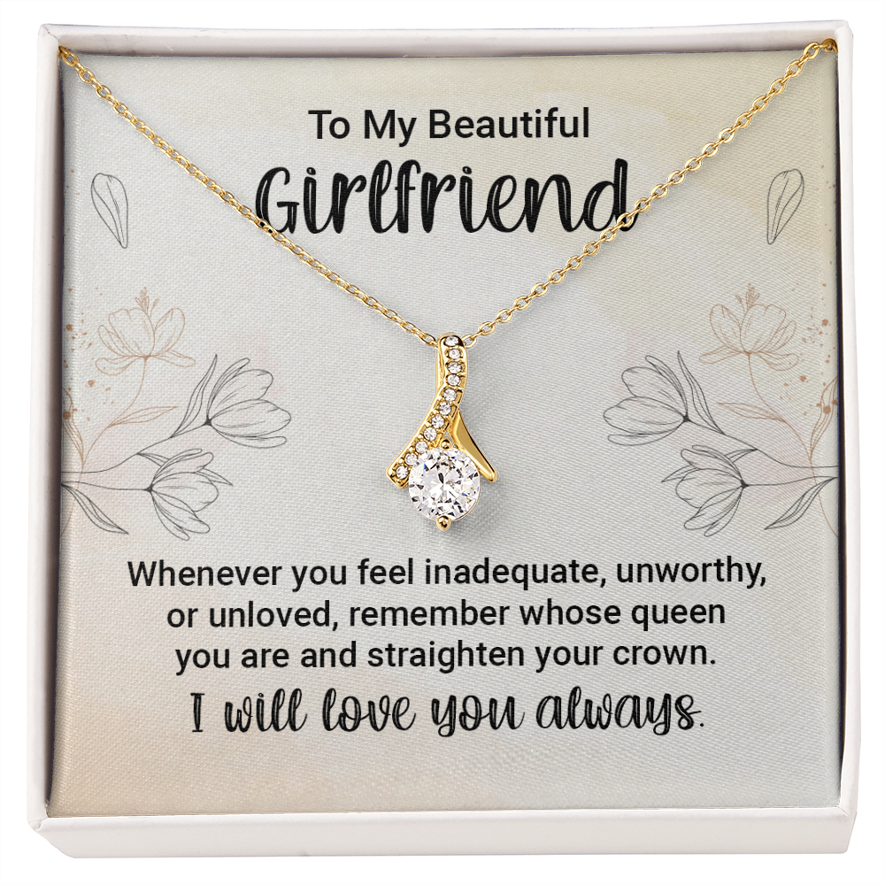 Girlfriend Silver Necklace, Dainty Gold Necklace for Girlfriend | Custom Heart Design
