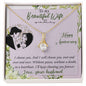 Wife Anniversary Necklace, Dainty Pendant-I choose you | Custom Heart Design