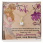 Wife Necklace, Dainty Pendant, Sentimental Necklace-God gave me an angel | Custom Heart Design