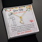Wife Anniversary Necklace, Dainty Pendant, Silver Necklace-If I had to choose | Custom Heart Design