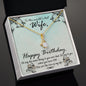 Wife Birthday Necklace, Dainty Pendant, Silver Necklace-When you turn 100 | Custom Heart Design