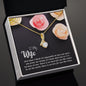 Wife Necklace, Dainty Pendant, Sentimental Necklace-Love you more | Custom Heart Design
