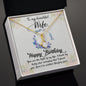 Wife Birthday Necklace, Dainty Pendant -I thank my lucky stars | Custom Heart Design