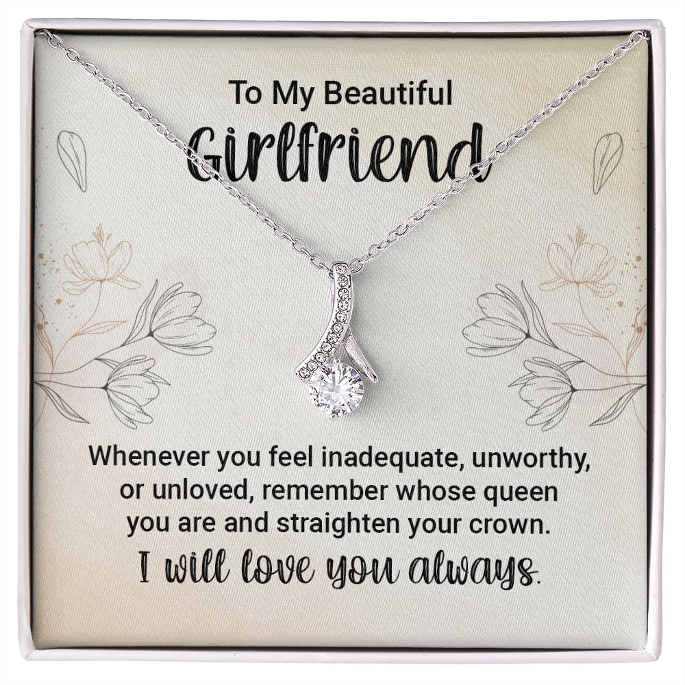 Girlfriend Silver Necklace, Dainty Gold Necklace for Girlfriend | Custom Heart Design