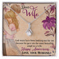 Wife Necklace, Dainty Pendant, Sentimental Necklace-God gave me an angel | Custom Heart Design