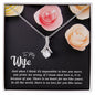 Wife Necklace, Dainty Pendant, Sentimental Necklace-Love you more | Custom Heart Design