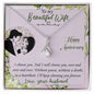 Wife Anniversary Necklace, Dainty Pendant-I choose you | Custom Heart Design