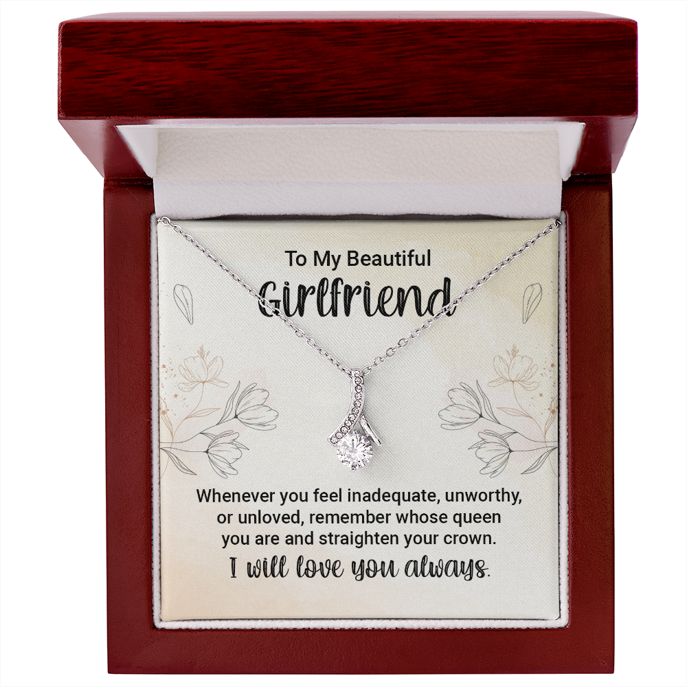 Girlfriend Silver Necklace, Dainty Gold Necklace for Girlfriend | Custom Heart Design