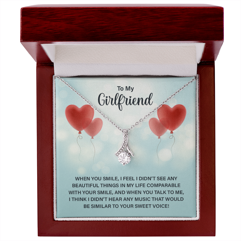 Girlfriend Silver Necklace, Dainty Gold Necklace for Girlfriend | Custom Heart Design