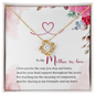 Mom In Law Jewelry, Love Knot Necklace for Mom, Necklace for Mom | Custom Heart Design
